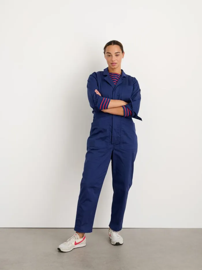 Alex Mill Standard Jumpsuit In Cotton Twill Dark Navy Women Jumpsuits