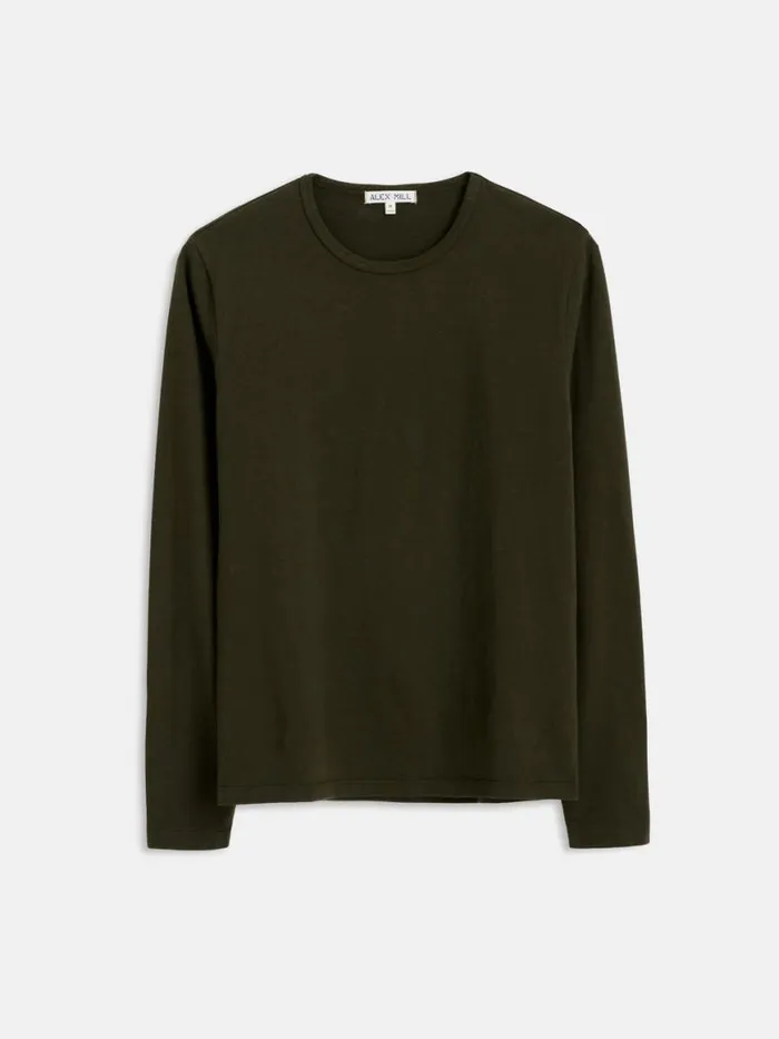Alex Mill Standard LongSleeve TShirt In Slub Cotton Deep Forest Men Tees Polos Alex Mill Standard LongSleeve TShirt In Slub Cotton Deep Forest Men Tees Polos