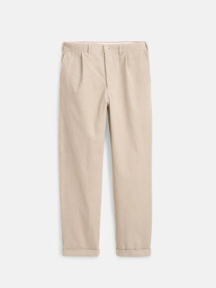 Alex Mill Standard Pleated Pant In Corduroy Cloud Grey Men Suiting Blazers