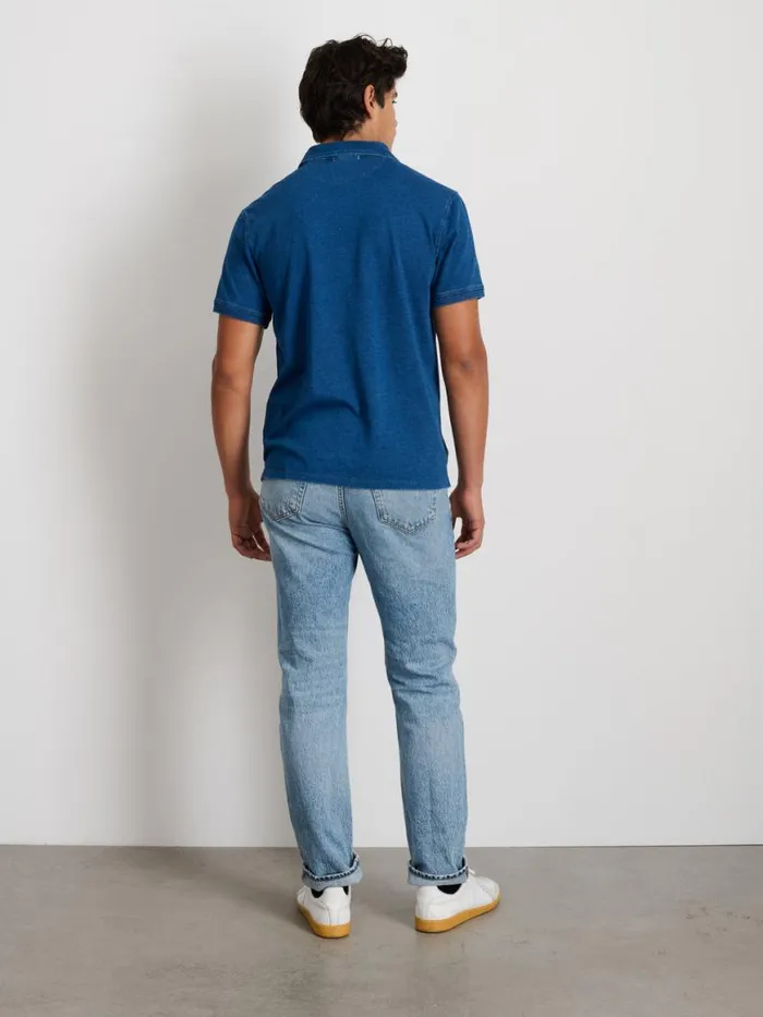 Alex Mill Standard Polo In Indigo Slub Cotton Men Tees Polos