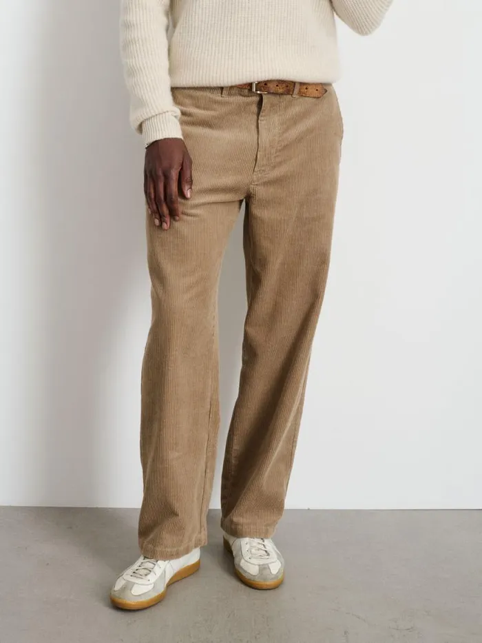 Alex Mill Straight Leg Pant In Corduroy Long Inseam Khaki Men Suiting Blazers