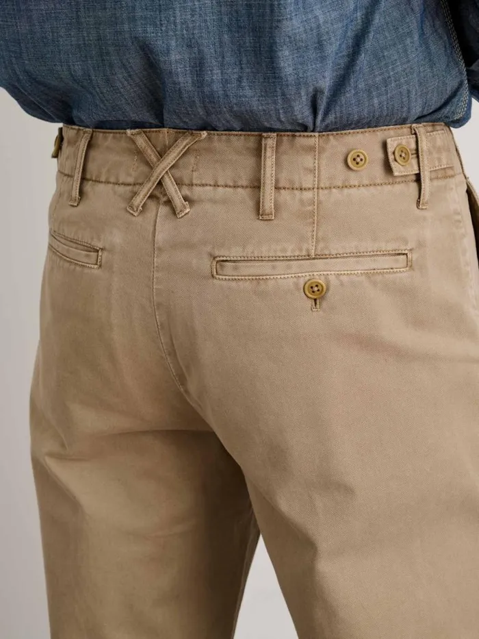 Alex Mill Straight Leg Pant In Vintage Washed Chino Faded Khaki Men Suiting Blazers