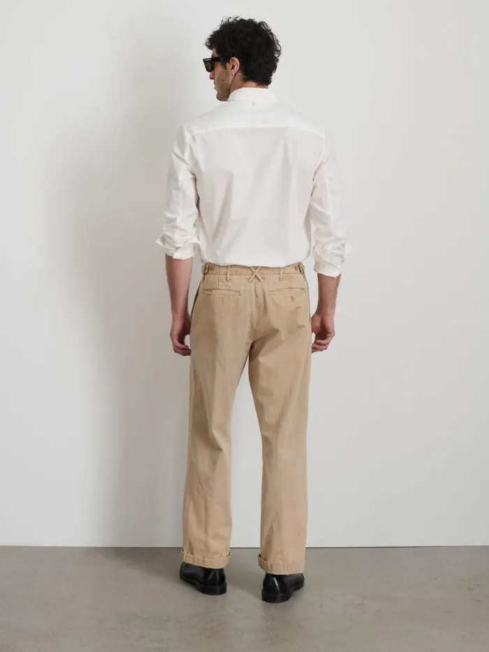 Alex Mill Straight Leg Pant In Vintage Washed Chino Faded Khaki Men Suiting Blazers
