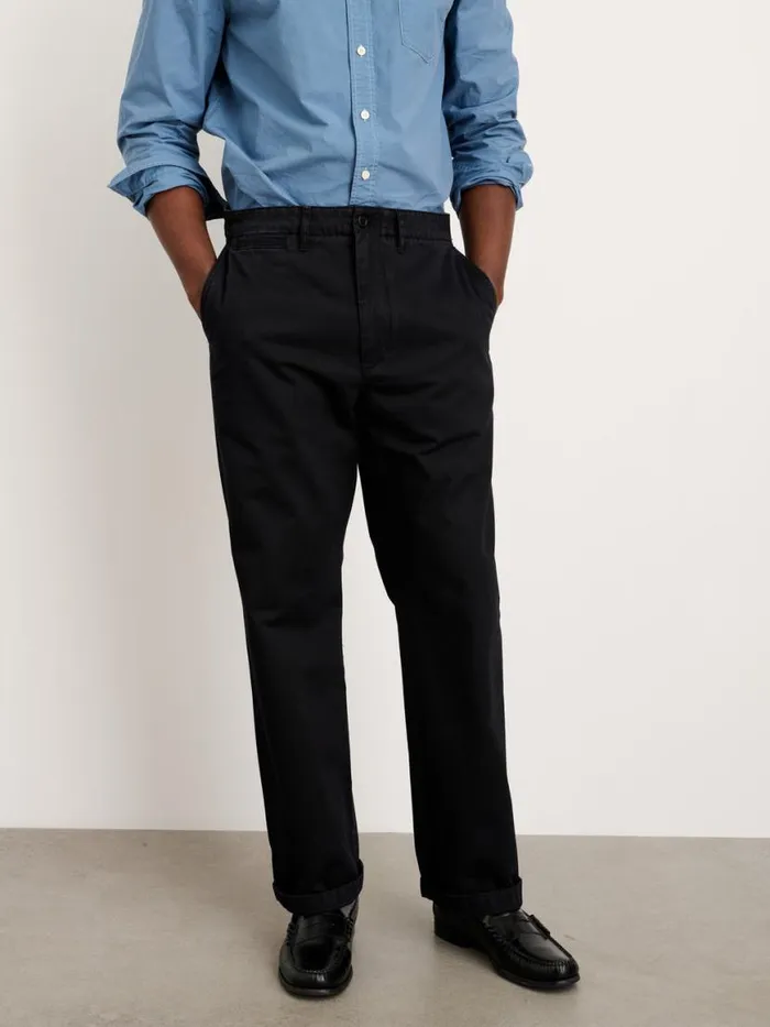 Alex Mill Straight Leg Pant In Vintage Washed Chino Washed Black Men Suiting Blazers