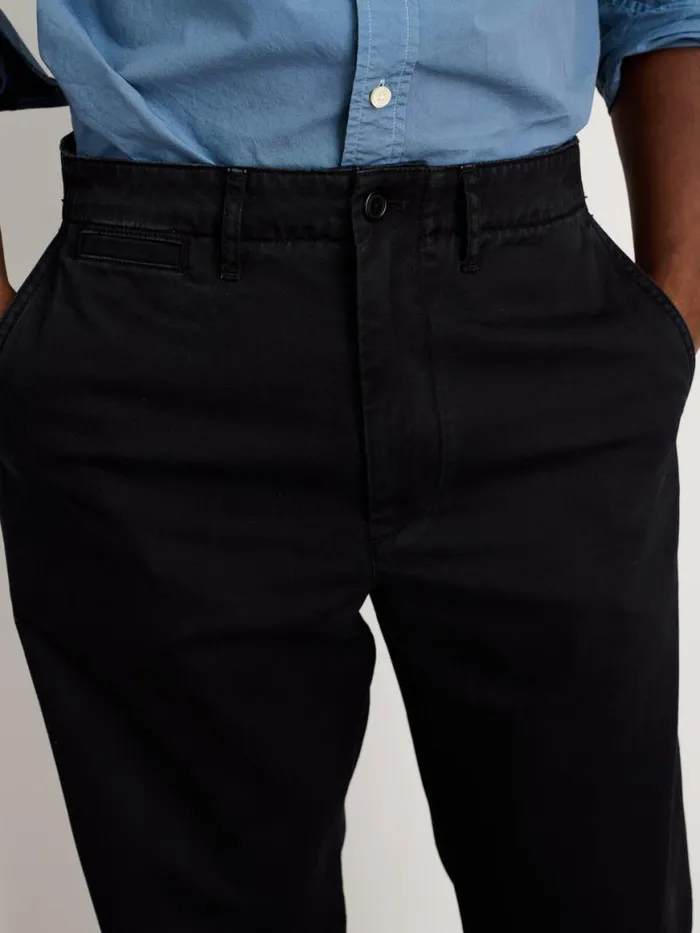 Alex Mill Straight Leg Pant In Vintage Washed Chino Washed Black Men Suiting Blazers