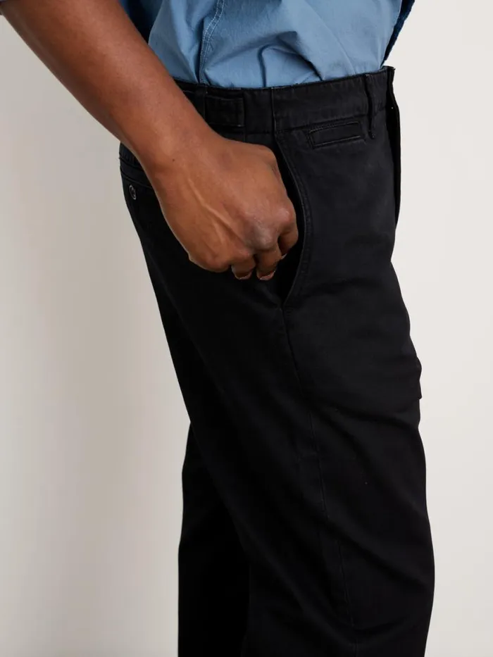 Alex Mill Straight Leg Pant In Vintage Washed Chino Washed Black Men Suiting Blazers