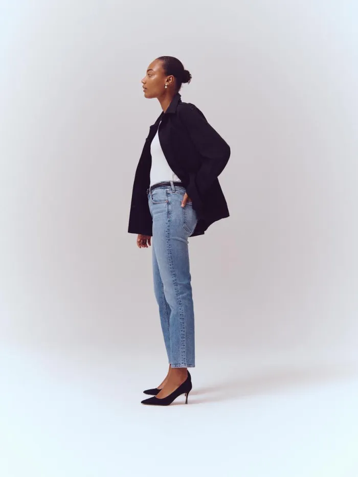 Alex Mill The Amber Mid Rise Slim Vintage Light Indigo Women Pants