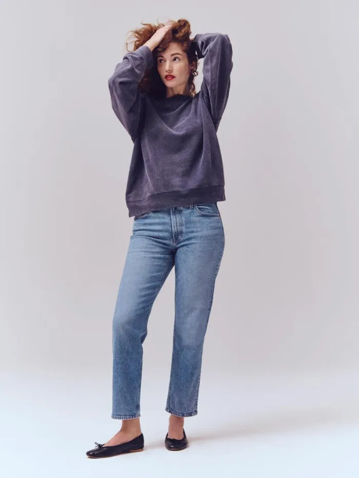 Alex Mill The Amber Mid Rise Slim Vintage Light Indigo Women Pants