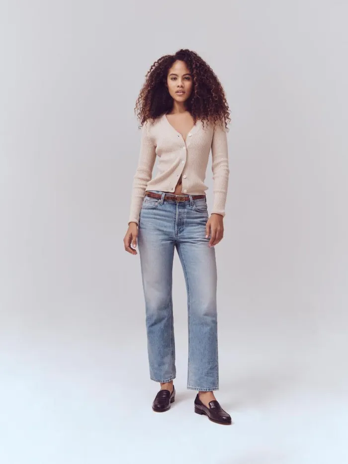Alex Mill The Bev Relaxed Vintage Light Indigo Women Denim