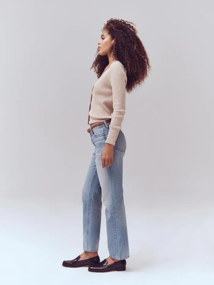 Alex Mill The Bev Relaxed Vintage Light Indigo Women Denim