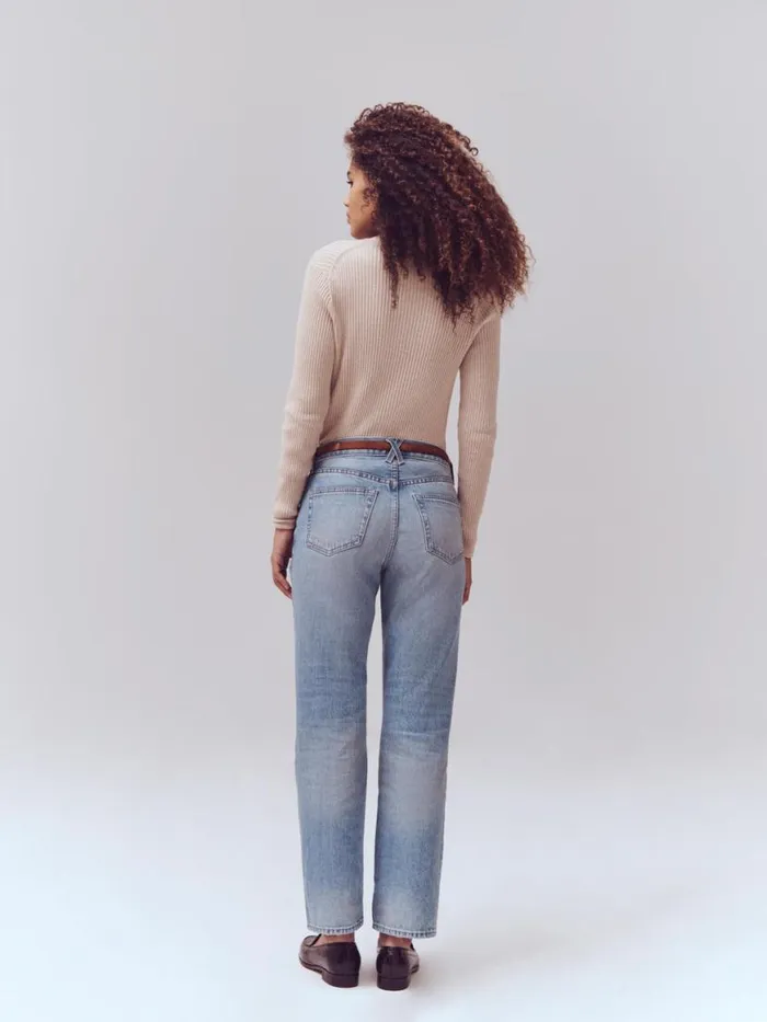 Alex Mill The Bev Relaxed Vintage Light Indigo Women Denim