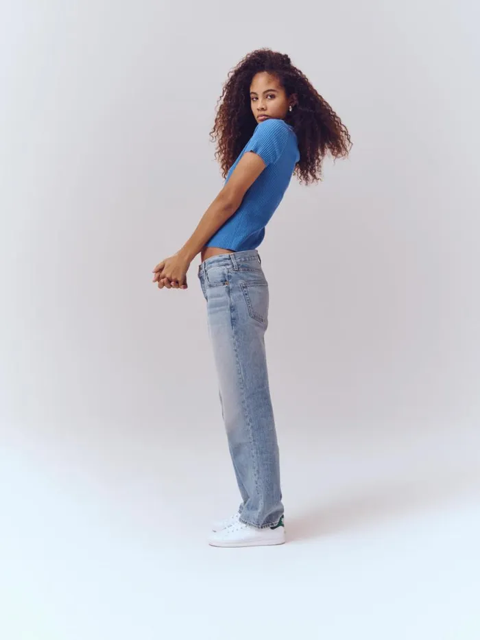 Alex Mill The Bev Relaxed Vintage Light Indigo Women Denim