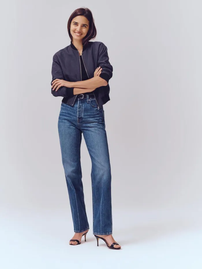 Alex Mill The Carla High Rise Straight Vintage Dark Indigo Women Pants