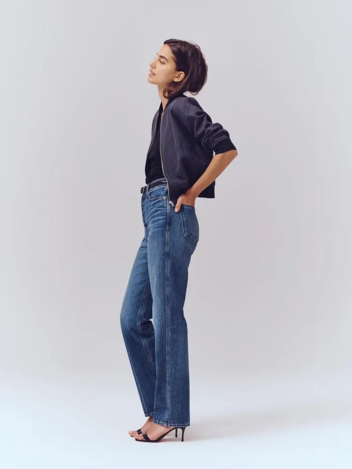 Alex Mill The Carla High Rise Straight Vintage Dark Indigo Women Pants