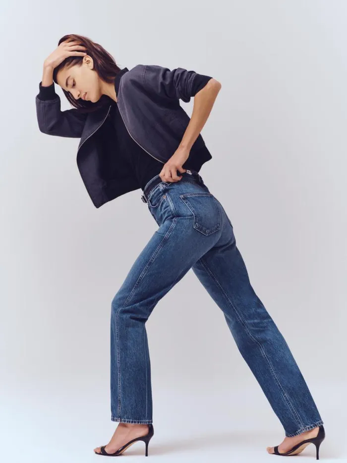 Alex Mill The Carla High Rise Straight Vintage Dark Indigo Women Pants