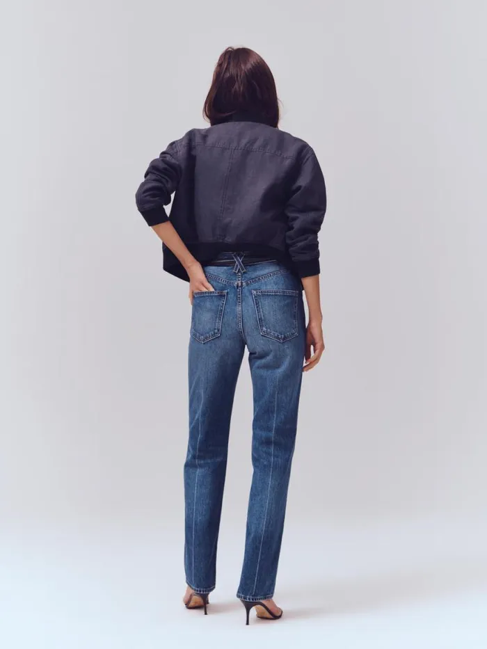 Alex Mill The Carla High Rise Straight Vintage Dark Indigo Women Pants