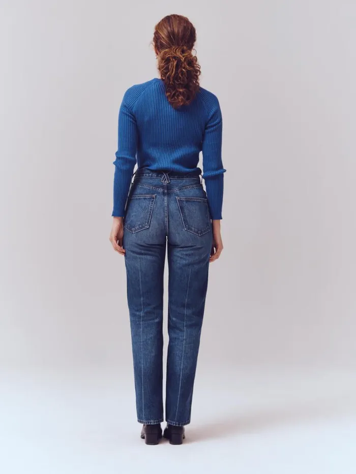 Alex Mill The Carla High Rise Straight Vintage Dark Indigo Women Pants