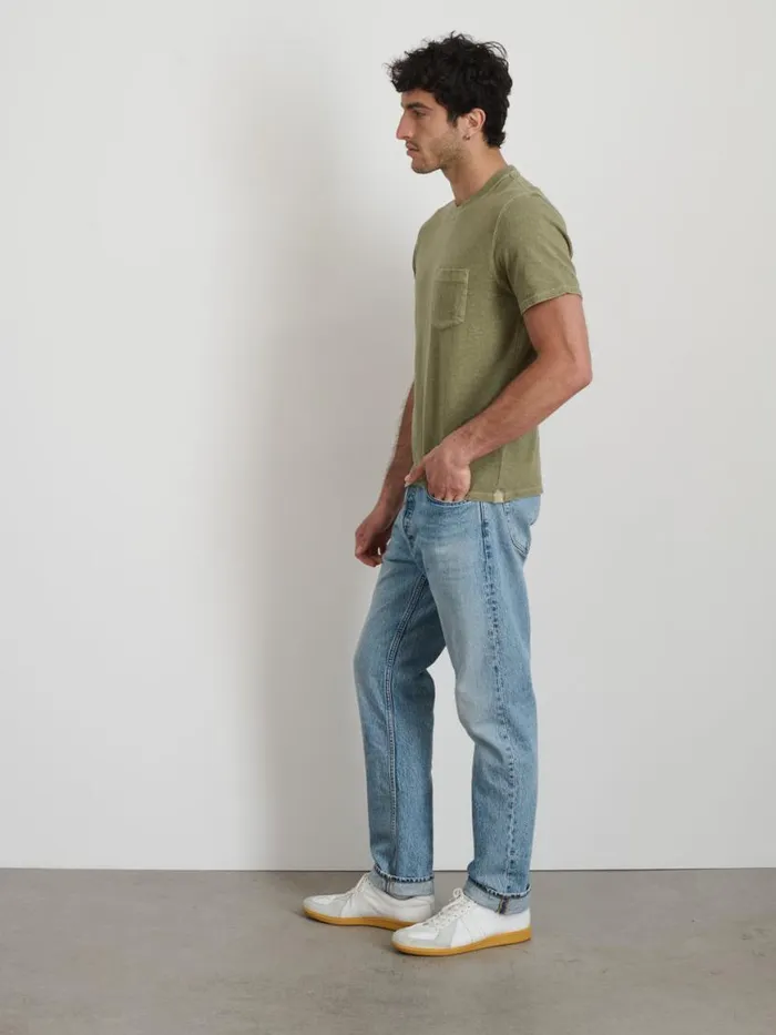 Alex Mill Vintage Wash Pocket Tee Bay Leaf Men Tees Polos