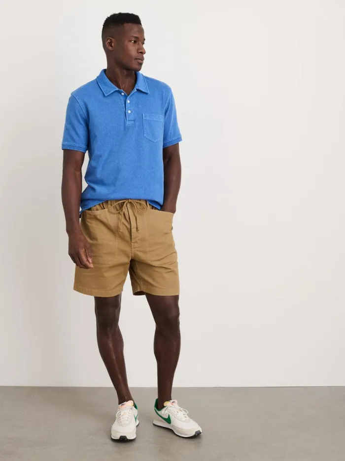 Alex Mill Vintage Wash Polo Washed Cobalt Men Tees Polos