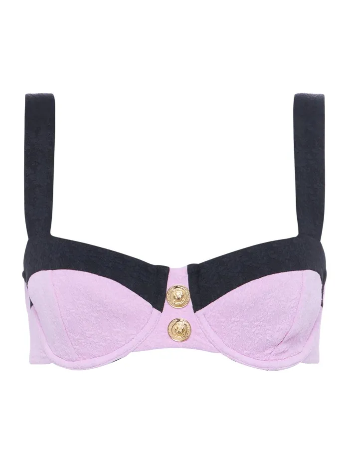 Alexandria Bikini Top Light Violetblack Women L039Agence Swimwear Alexandria Bikini Top Light Violetblack Women L039Agence Swimwear