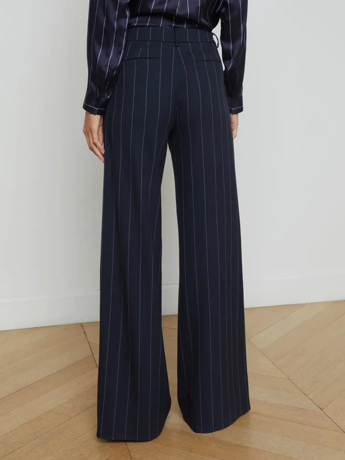 Allanah Pinstriped Trouser Midnightlight Purple Pinstripe Women L039Agence Pants Allanah Pinstriped Trouser Midnightlight Purple Pinstripe Women L039Agence Pants