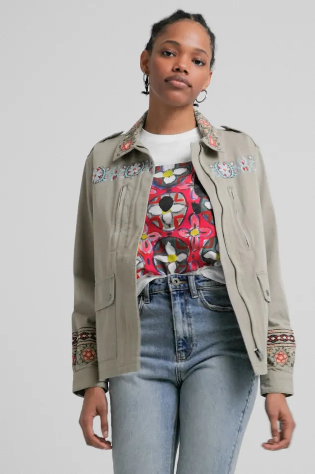 Amore Motif Parka Women Desigual Jackets