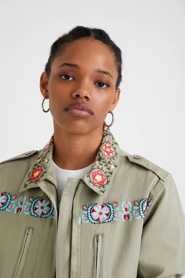Amore Motif Parka Women Desigual Jackets
