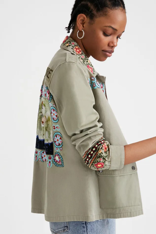 Amore Motif Parka Women Desigual Jackets