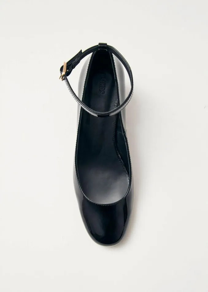 Antoine Onix Black Leather Pumps Women ALOHAS Heels