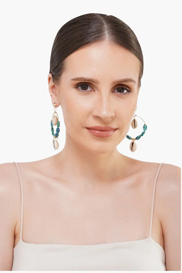 Aqua Shore Charms Earrings Aqua Shore Charms Earrings
