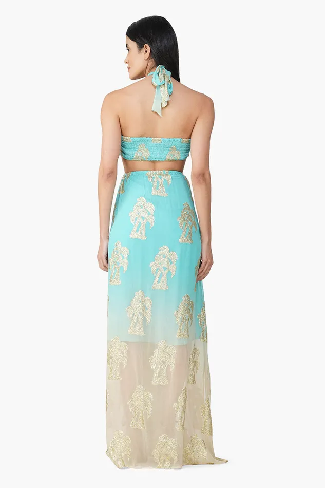 Aquatan Ombray Lurex Halter Dress Aquatan Ombray Lurex Halter Dress