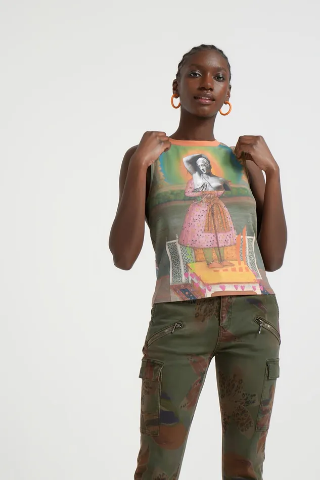 Arty Knit Tshirt Women Desigual Tshirts