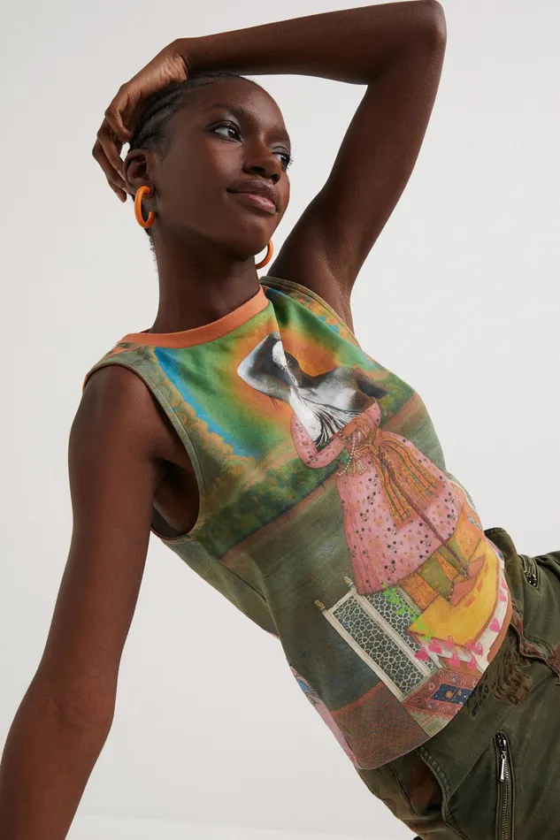 Arty Knit Tshirt Women Desigual Tshirts