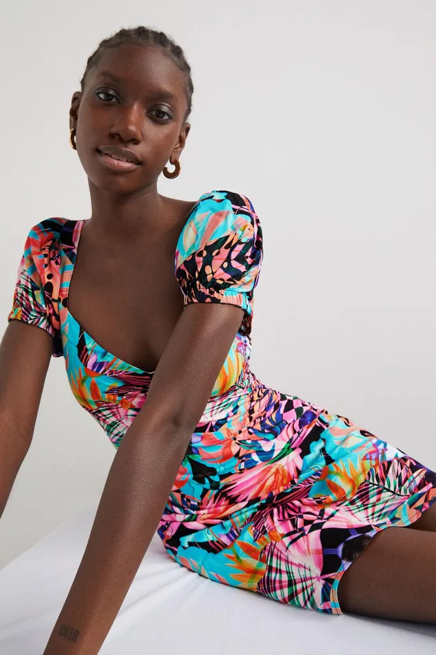 Arty Print Dress Women Desigual Dresses