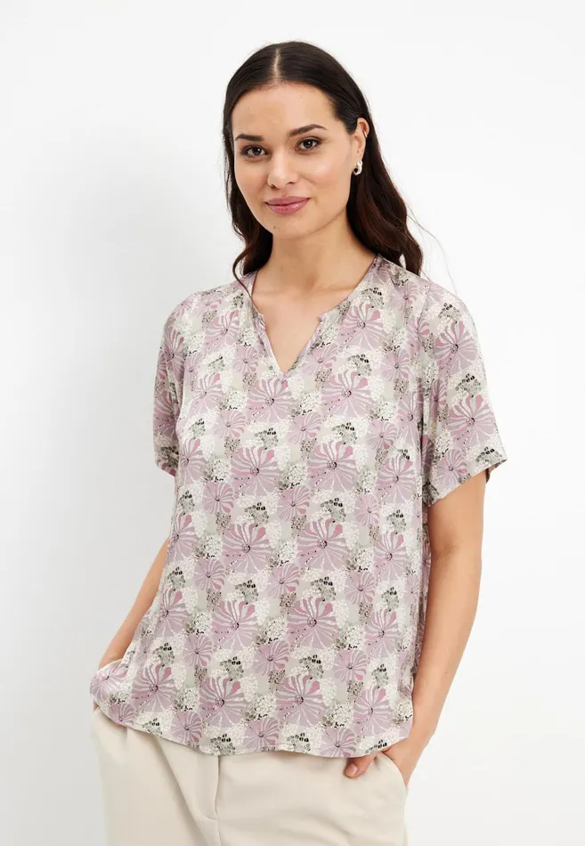 ASH BLOUSE 15620 215 Rose 215 Women IN FRONT TOPS TSHIRTS