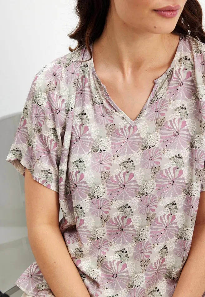ASH BLOUSE 15620 215 Rose 215 Women IN FRONT TOPS TSHIRTS
