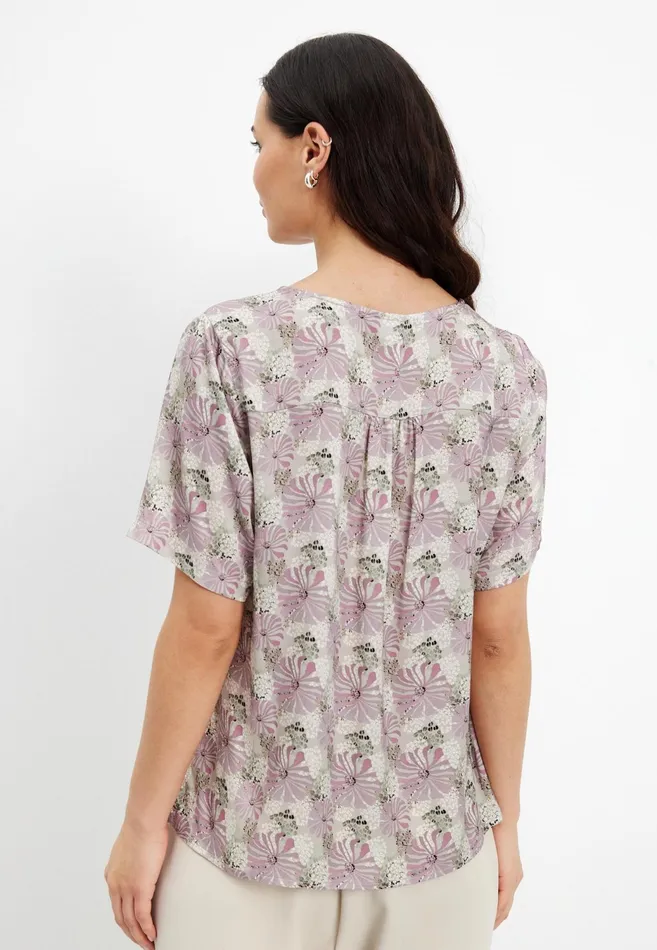 ASH BLOUSE 15620 215 Rose 215 Women IN FRONT TOPS TSHIRTS