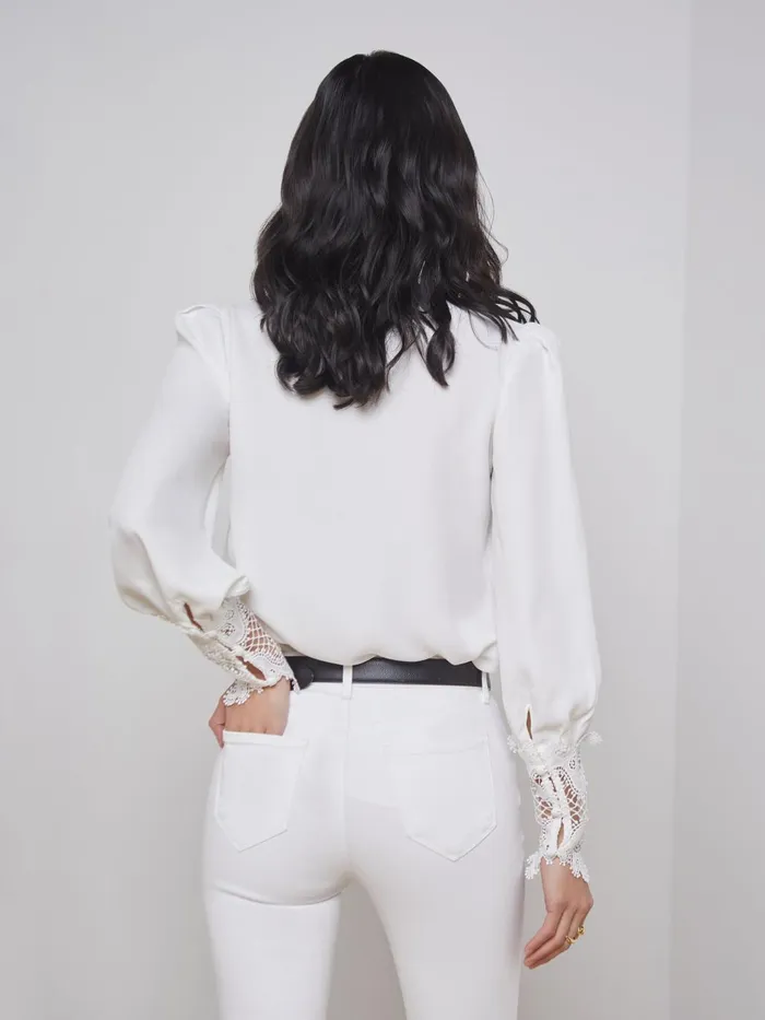 Ava Blouse Ivory Women L039Agence Blouses and Tops Ava Blouse Ivory Women L039Agence Blouses and Tops