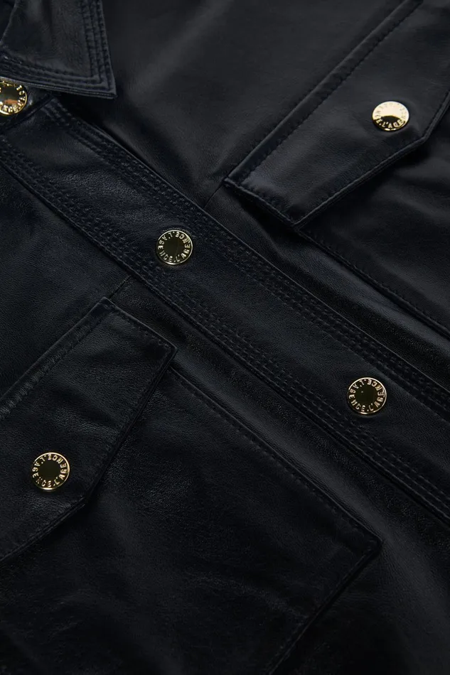 Avina Leather Shirt Black Women L039Agence Blouses and Tops Avina Leather Shirt Black Women L039Agence Blouses and Tops