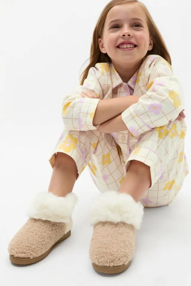 BabyChild Slippers Seed Heritage Colourblock House Boot Chocolate Shake