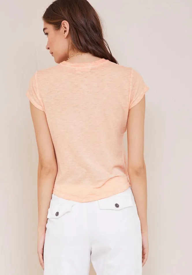 Baby Crew Tee 8211 Soft Apricot Women Bella Dahl TShirts Baby Crew Tee 8211 Soft Apricot Women Bella Dahl TShirts