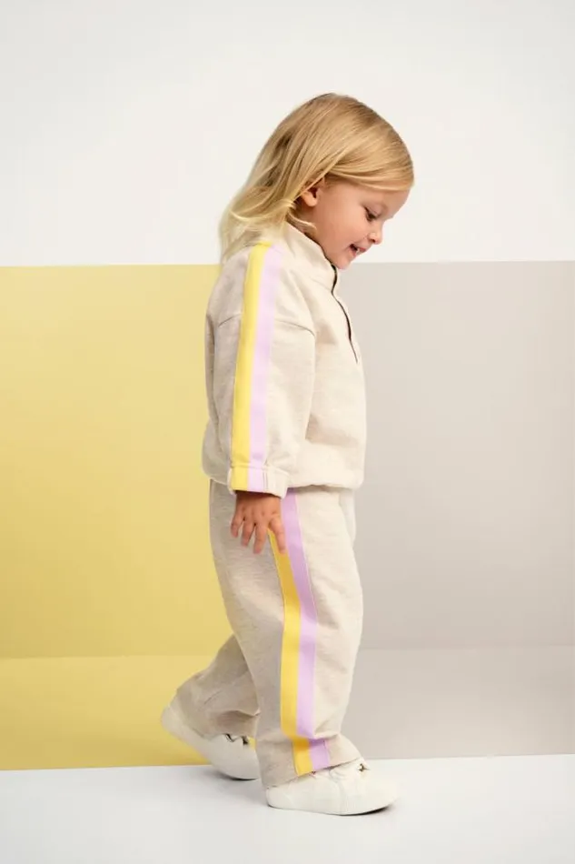 Baby Knitwear and Sweaters Seed Heritage Side Stripe Sweat Oat Marle