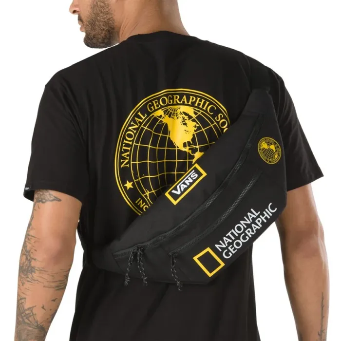 Backpacks and Bags Vans Men National Geographic Ward Cross Body Pack BlackYellow