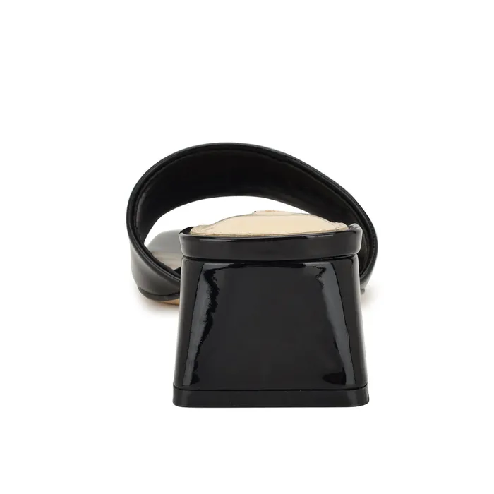 Bamsy Block Heel Slide Sandals Bamsy Block Heel Slide Sandals