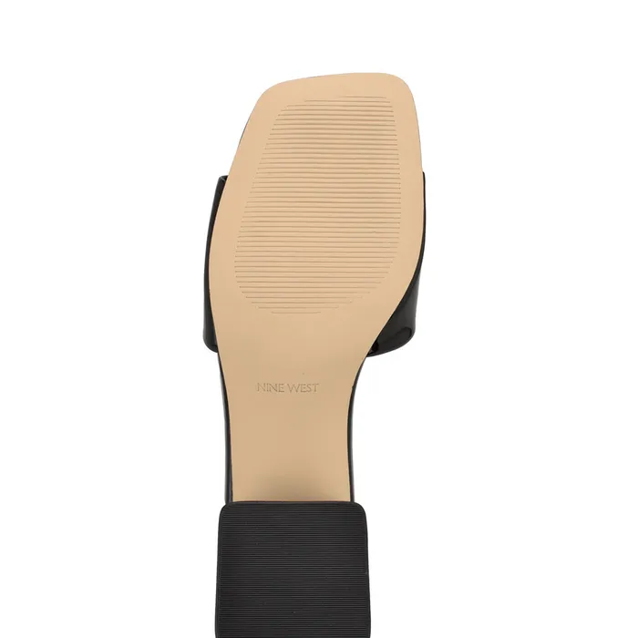 Bamsy Block Heel Slide Sandals Bamsy Block Heel Slide Sandals