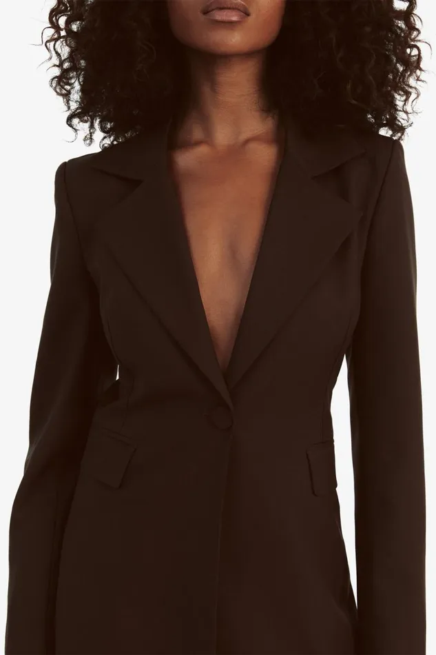 Bardot Blazers Women Austyn Blazer In Dark Chocolate Dark Chocolate Bardot Blazers Women Austyn Blazer In Dark Chocolate Dark Chocolate