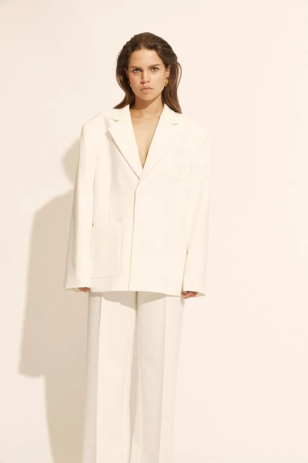 Bardot Blazers Women Halia Oversized Blazer In Orchid White Orchid White