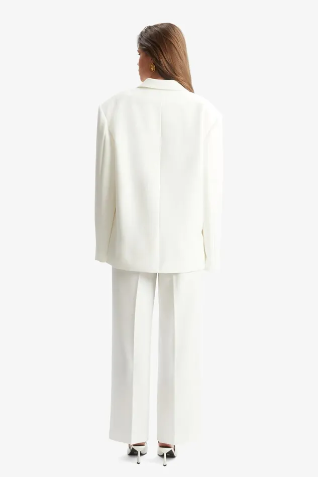 Bardot Blazers Women Halia Oversized Blazer In Orchid White Orchid White Bardot Blazers Women Halia Oversized Blazer In Orchid White Orchid White