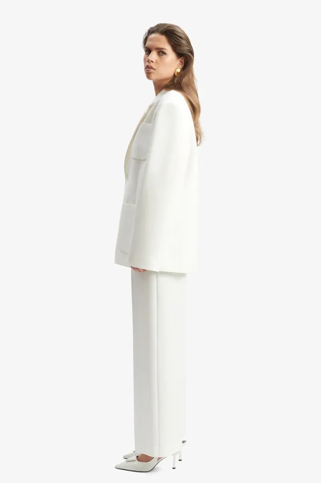 Bardot Blazers Women Halia Oversized Blazer In Orchid White Orchid White Bardot Blazers Women Halia Oversized Blazer In Orchid White Orchid White