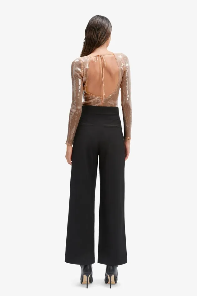 Bardot Bodysuits Women Verona Sequin Bodysuit In Nude Nude Bardot Bodysuits Women Verona Sequin Bodysuit In Nude Nude